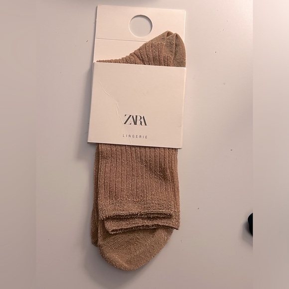 🎁🎁giveaway🎁🎁-Zara women’s shimmery socks - Picture 3 of 3